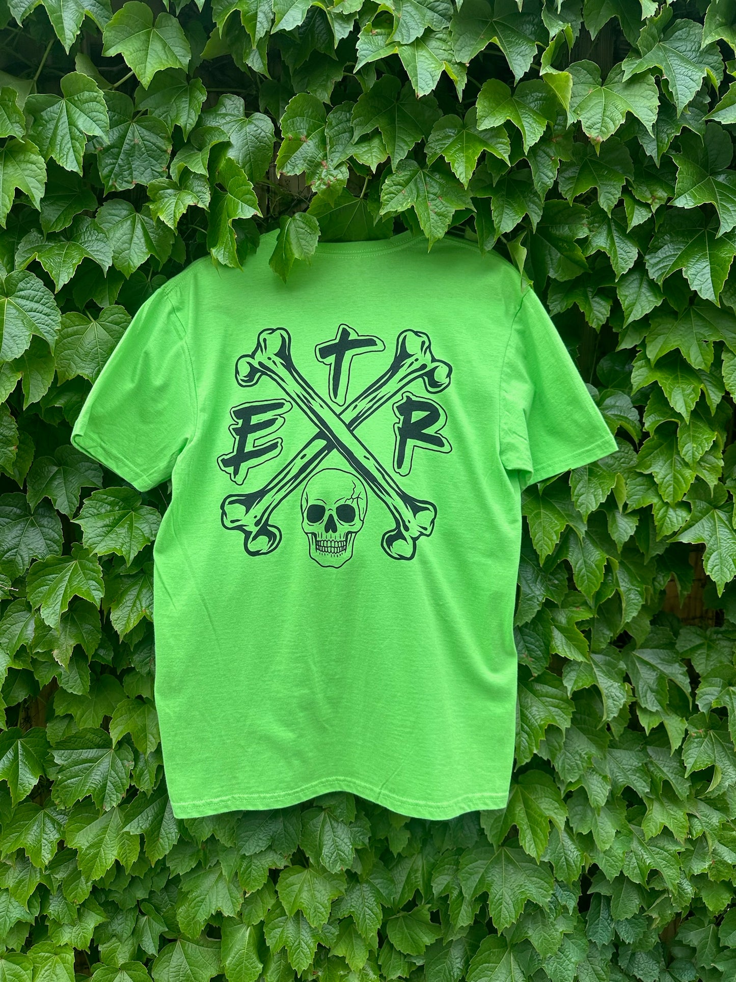 Crossbones Tee (Lime Green)